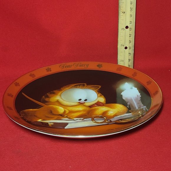 Garfield The Charming Cat Plate 1978 Dear Diary Series - Picture 9 of 12